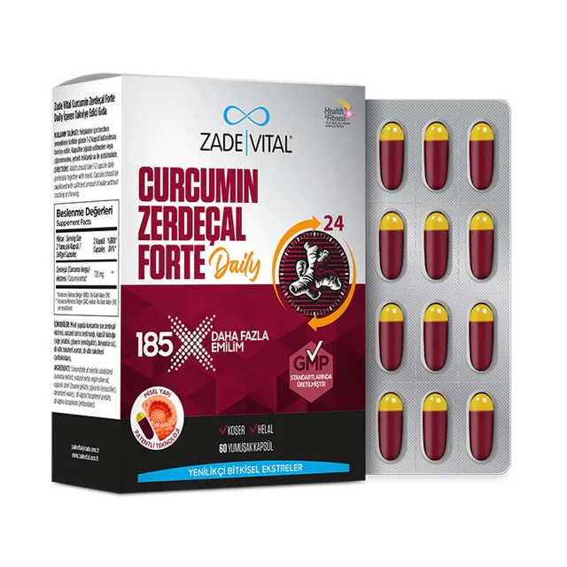 Zade Vital Curcumin Turmeric Forte Capsules – Curcumin supplement for inflammation and joint support